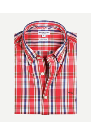 Summer Check Shirt 100% Cotton Heren