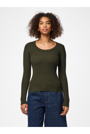 PCMIRA LS U-NECK KNIT NOOS BC