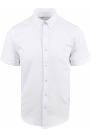 Suitable Short Sleeve Overhemd Wit