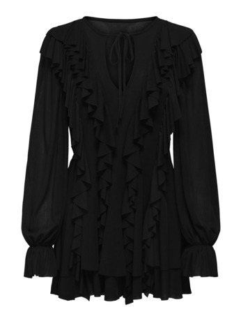 Regular Fit V-Neck Long Sleeves (L/S) Jurk met V-hals en lange mouwen voor de herfst