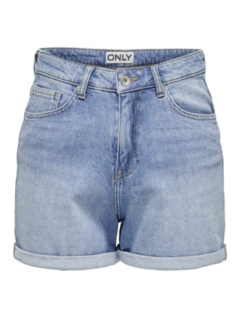 Regular Fit Regular fit denim shorts met riemlussen