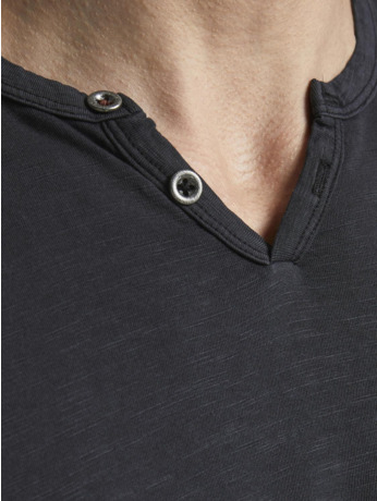 Slim Fit Split hals T-shirt (S/S)