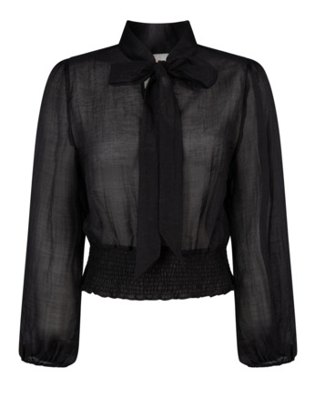Aaiko Dames Top Zwart Tencel Nylon