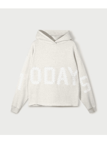10DAYS Dames statement hoodie top katoen polyester