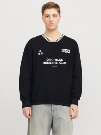 JCOREFLEX KNIT V-NECK STYD AW24