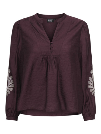 Regular Fit O-Neck 7/8 Sleeves (7/8) Regular fit top met knoopdetail voor dagelijks gebruik