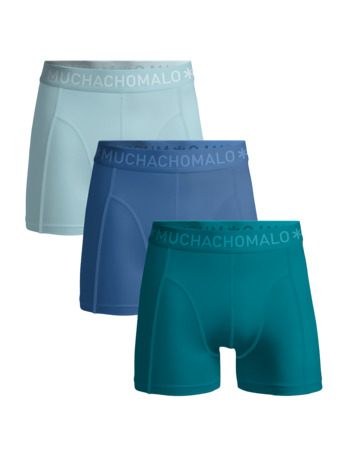 Heren 3-Pack Boxershorts Effen Blue