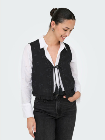 ONLJAKIRI LINEN S/L EMB VEST PTM