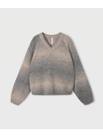 10DAYS Dames V-hals trui gradient alpaca knit