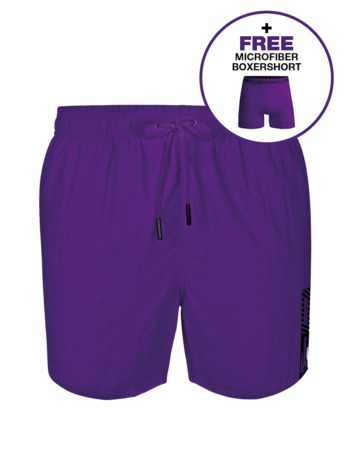 Heren Zwembroek Effen Pinkish Purple