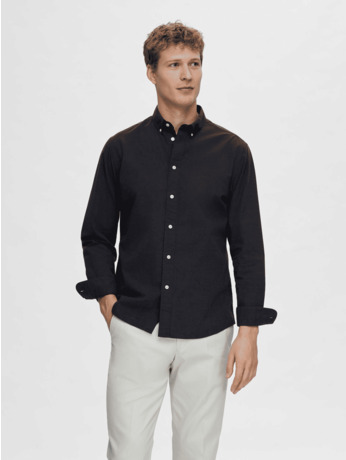 SLHSLIMRICK-POPLIN SHIRT LS NOOS