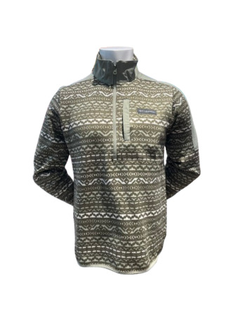 M FOX GLACIER FS PRINTED HALF ZIP