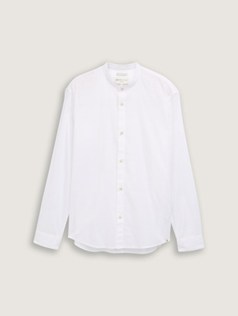 Relaxed fit overshirt met linnen