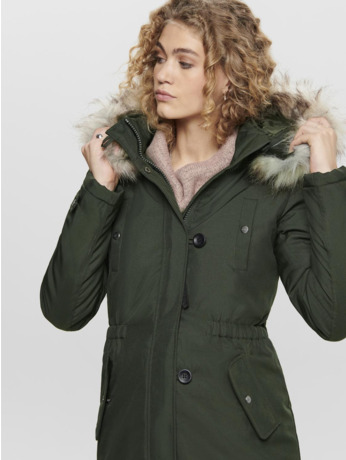 Hood w. Detachable synthetic fur edge Long Sleeves (L/S)