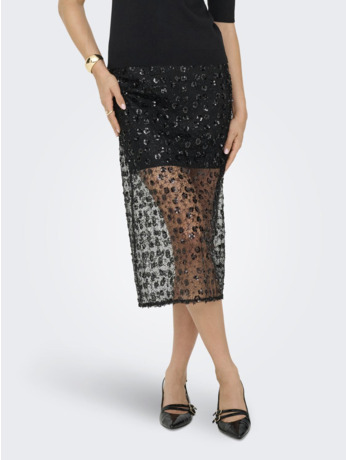 ONLBLAKE SEQUINS MIDI SKIRT EX WVN