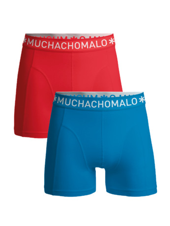 Heren 2-Pack Boxershorts Effen Blue/Pink