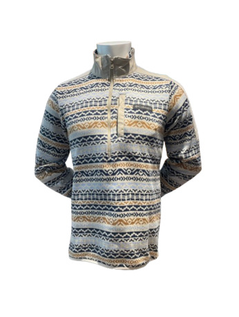 M FOX GLACIER FS PRINTED HALF ZIP