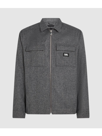 BRUSHED MELANGE OVERSHIRT