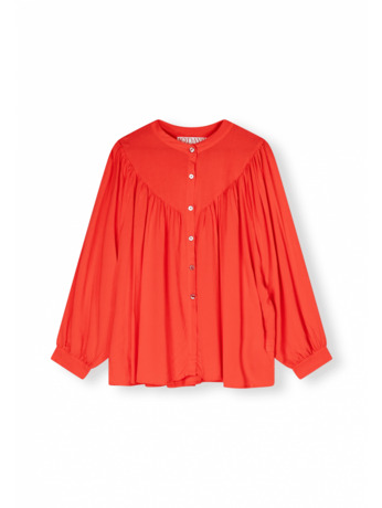 flowy pleated blouse