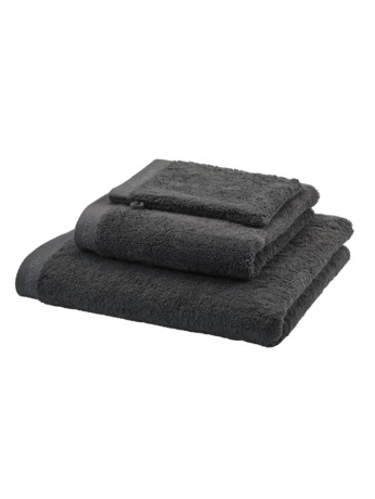 Sava - Badlaken - GOTS KATOEN - 70x140 cm - Dark grey