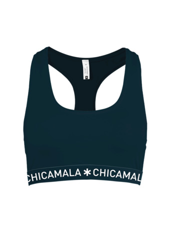 Dames racerback 1-pack effen Blue