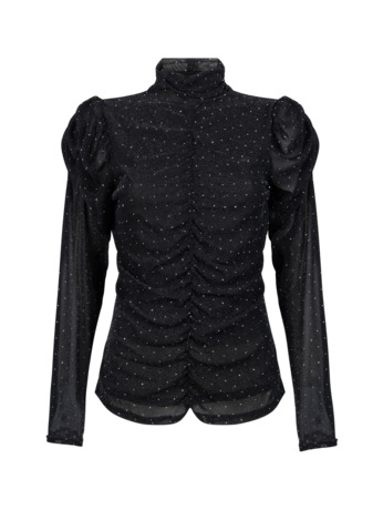 Aaiko Dames Top Zwart Top Polyamide Elastaan