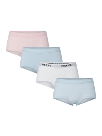 PCLOGO LADY 4 PACK AOP/SOLID NOOS B