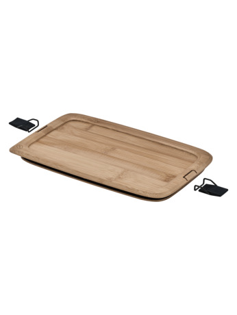 Snack Lid FLEXX 2GO Bamboo with Clips for container 1,0 L