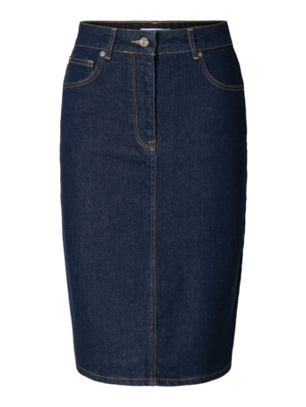 SLFVIDA MIDI MW DENIM SKIRT