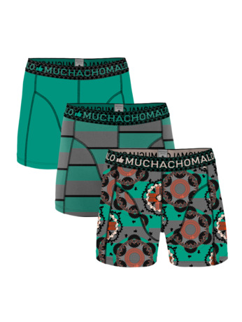 Jongens 3-pack shorts Leven gebaseerd Print/Print/Green