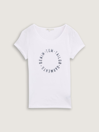 Basic T-shirt met logoprint