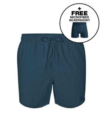 Heren Zwembroek Effen Blue