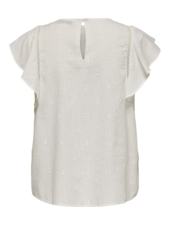 Regular Fit O-Neck Sleeveless (S/L) Prachtige top met ronde hals en knoopsluiting
