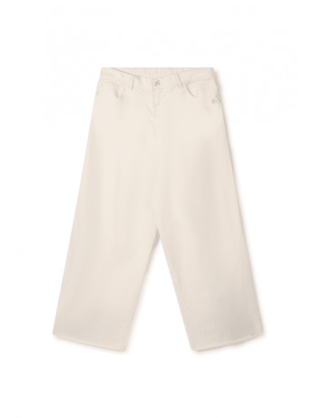 10DAYS Dames brede twill broek katoen elastaan