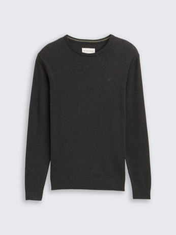 Gebreide trui met geprint logo