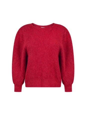 Aaiko Dames Alpaca Trui Lava Red Wool Elastane