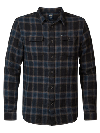 Men Shirt Long Sleeve Check