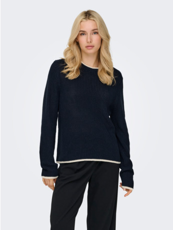 JDYEVIE L/S ON CONTRAST PULLOVER KN