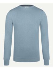 C-Neck Sweater with neckcontrast