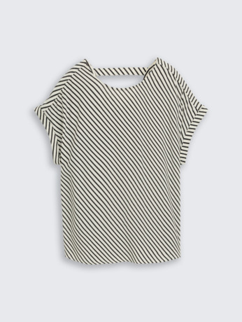 Losvalnde blouse met uitsnijding aan de Achterkant