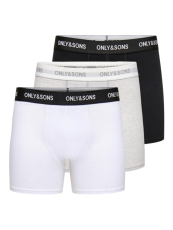 ONSOLID BOXERSHORTS 3-PACK NOOS Heren
