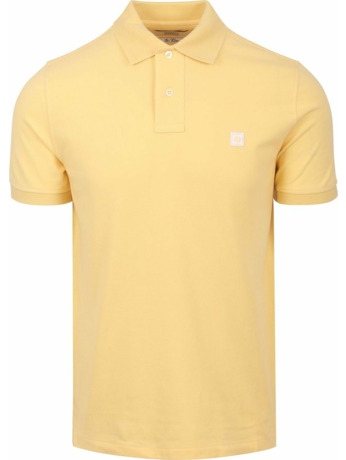 King Essentials The Rene Poloshirt Geel