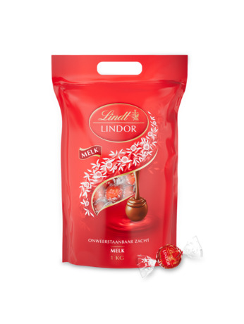 Lindt LINDOR Melkchocolade bonbons 1000g