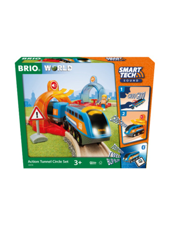 BRIO World Smart Tech Sound Action Tunnel Circle Train Set