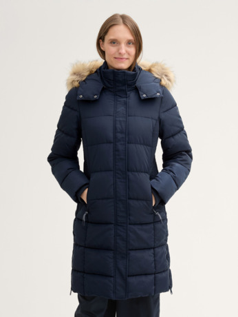 Pufferjacks met afneembare capuchon