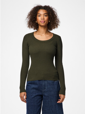 PCMIRA LS U-NECK KNIT NOOS BC