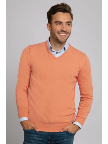 Suitable Pullover Vini V-Hals Oranje