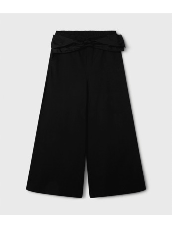10DAYS Dames brede pijp broek jogger strik katoen