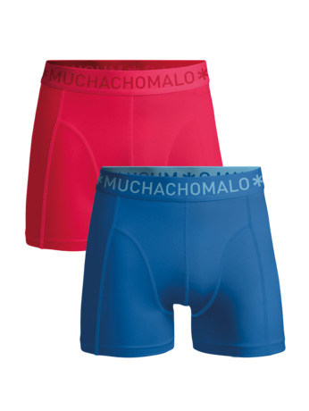 Heren 2-Pack Boxershorts Effen Blue/Pink