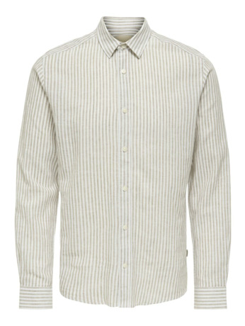 Slim Fit Overhemdkraag Lange Mouwen (L/M) Heren